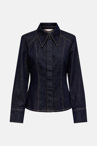 Hemd met lange mouwen - dark blue denim