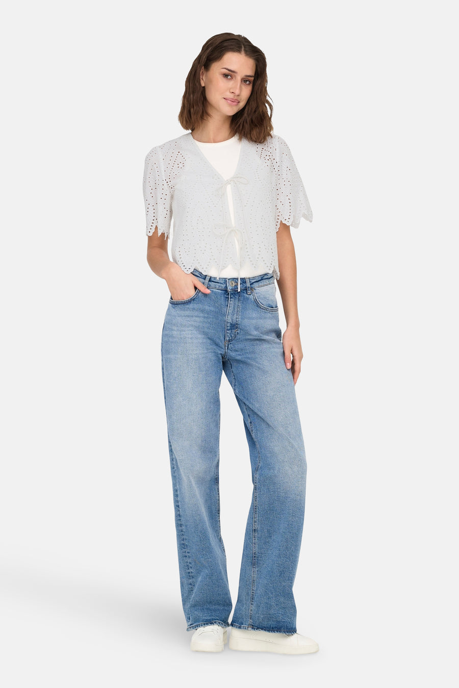 Blouse à manches courtes - blanc - ONLY®