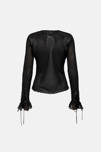 Blouse met lange mouwen - zwart