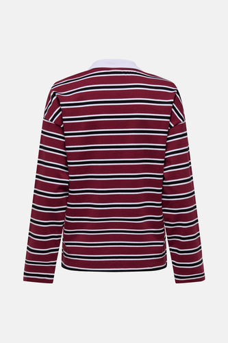 Polo met lange mouwen - Bordeaux