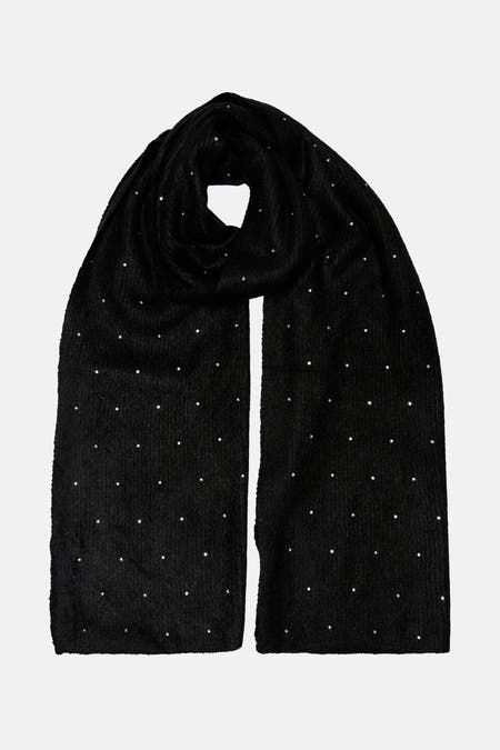 Chapeau d'hiver noir de ONLY, orné de subtils accents scintillants.