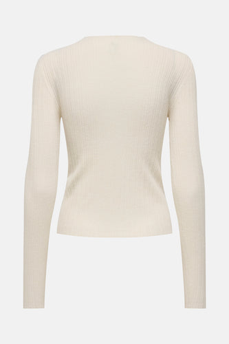 Pull met ronde hals - ecru - ONLY®