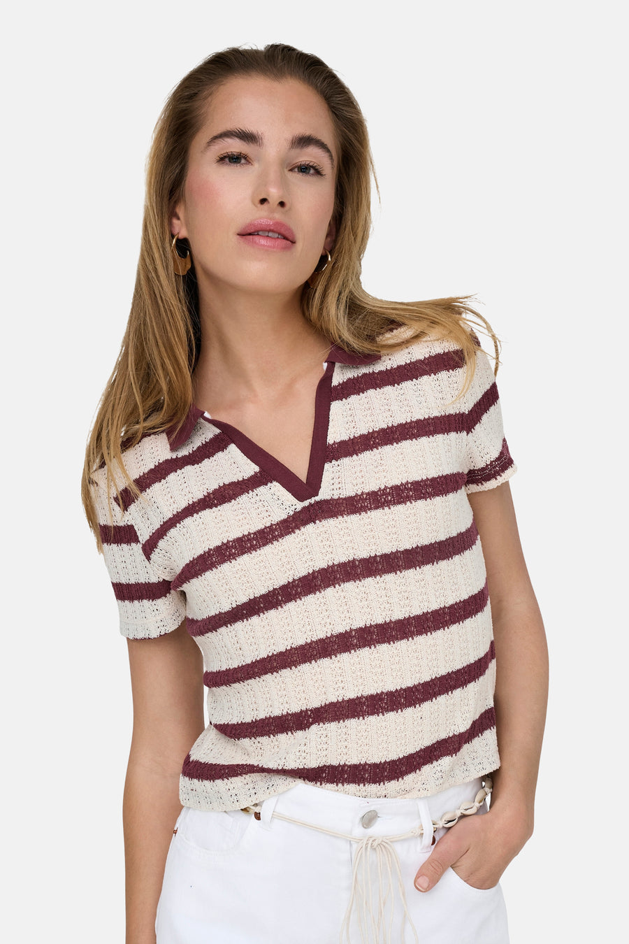 Polo met korte mouwen - ecru - ONLY® - 5