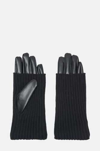 ONLRAMONNA RIB KNIT PU GLOVES CC