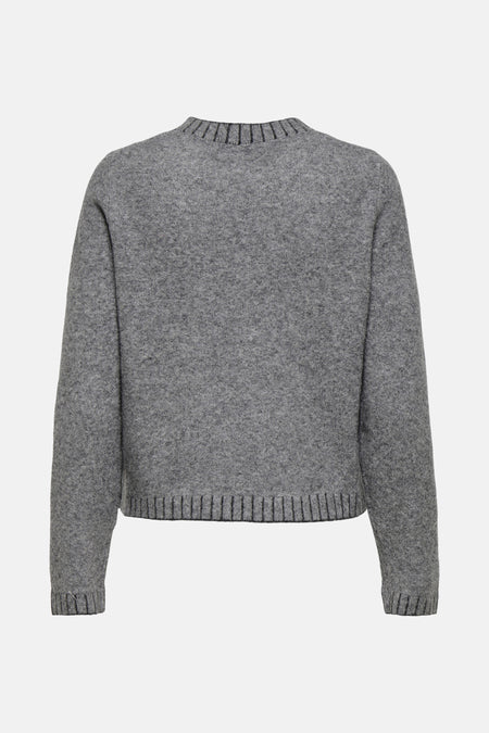 ONLFINA LS STITCH O-NECK CC KNT