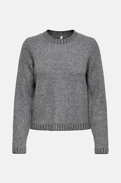 ONLFINA LS STITCH O-NECK CC KNT