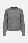 Pull met ronde hals - grijs