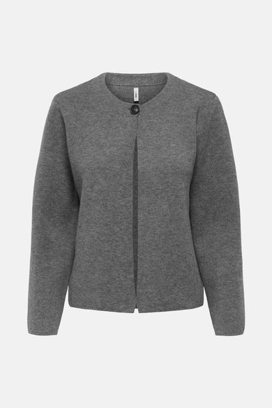 Gilet gris d'ONLY, tissu uni sans autres détails.