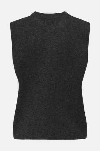 Grijs debardeur van ONLY, met een fijn gebreide textuur en een eenvoudige, tijdloze uitstraling.