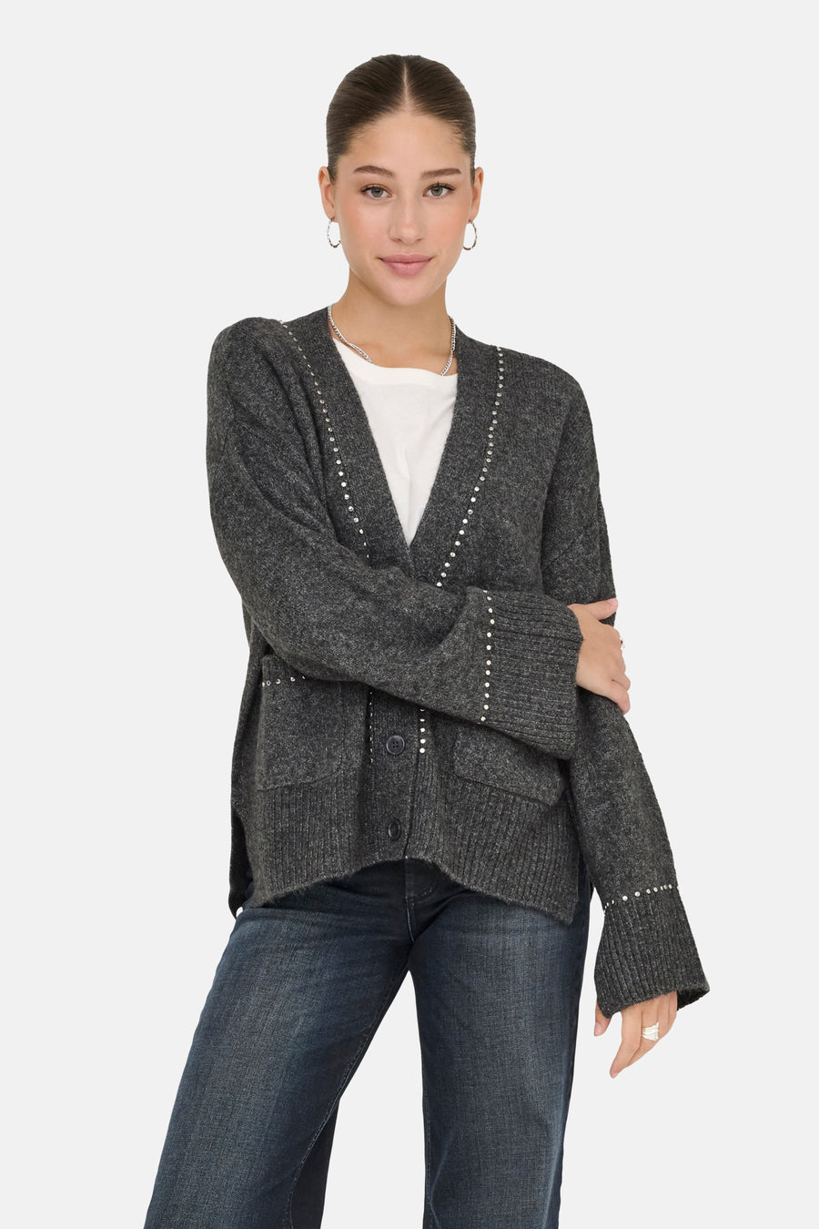Cardigan - grijs
