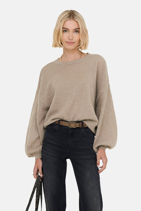 ONLSUSIA LIFE LS O-NECK CC KNT