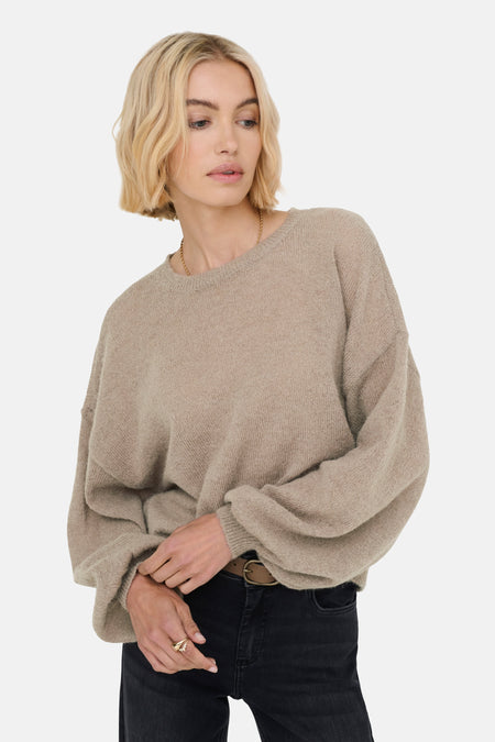 ONLSUSIA LIFE LS O-NECK CC KNT