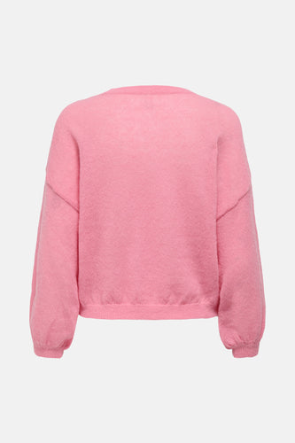Pull met ronde hals - roze