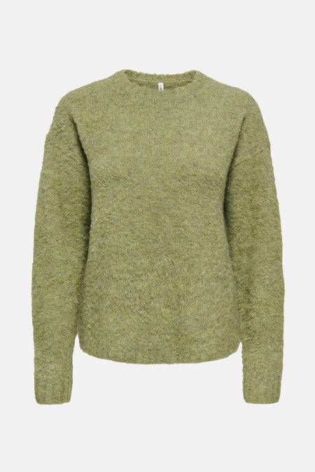 Pull met ronde hals - groen