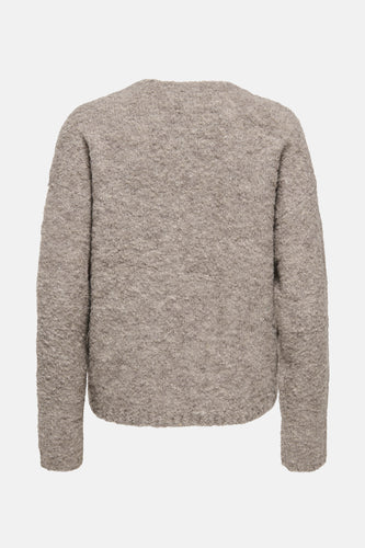 Pull met ronde hals - Beige