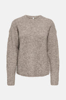Pull met ronde hals - Beige
