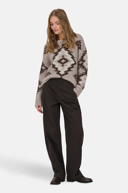 Pull met ronde hals - Multicolor