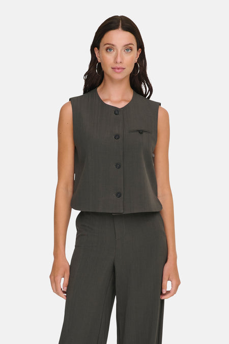 Gilet - bruin