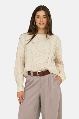 Trui met ronde hals ecru - ONLY® - ONLY®