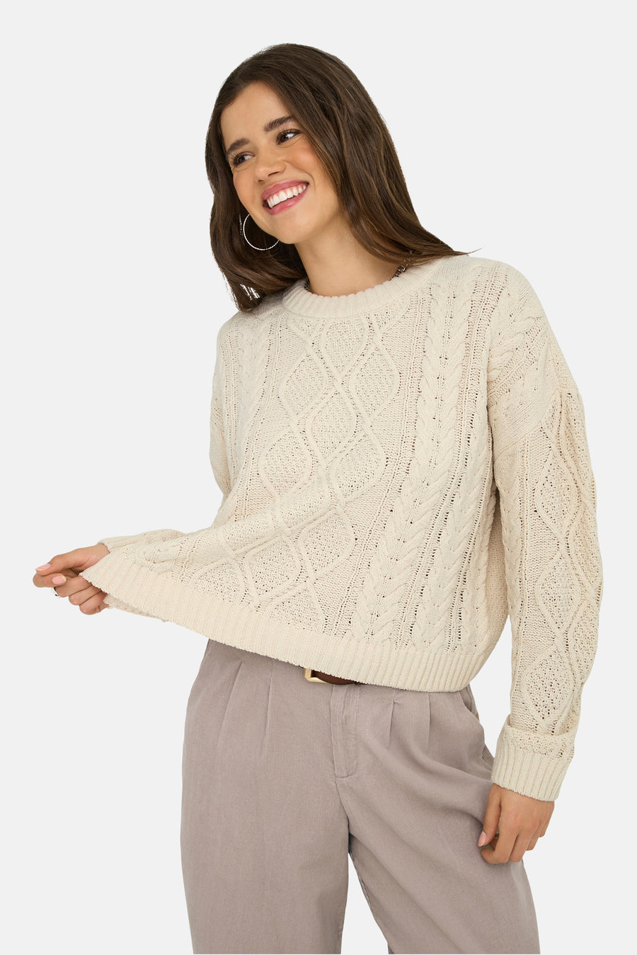 Trui met ronde hals ecru - ONLY® - ONLY®