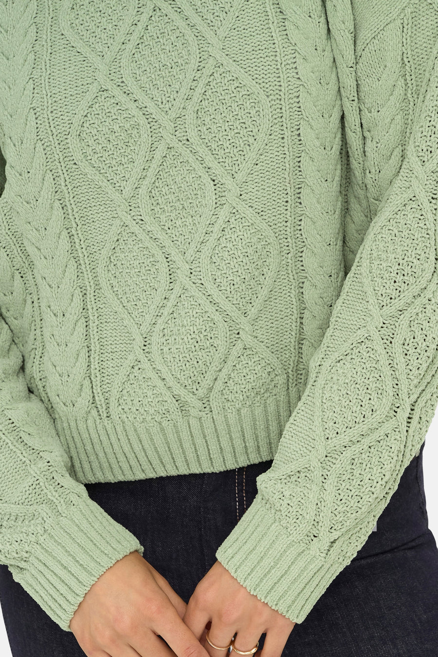 Pull met ronde hals - groen - ONLY®