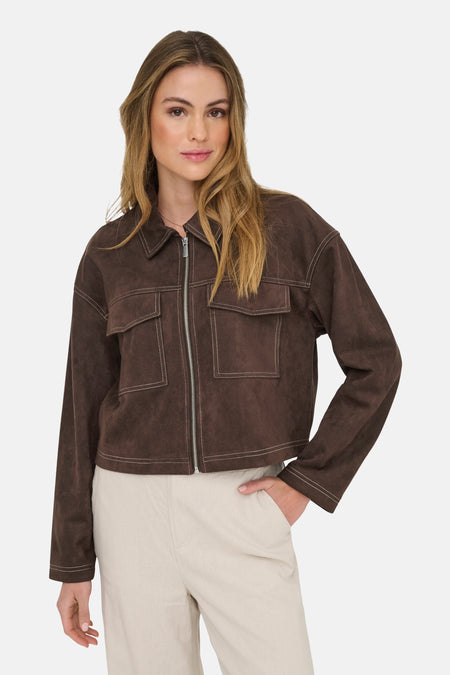 ONLSTINA LIFE FAUX SUEDE JACKET CC PNT