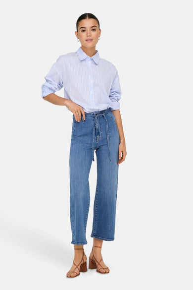 JDYVANESSA HW WIDE  CROPPED JEANS DNM