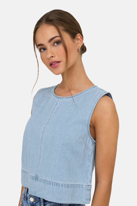JDYSABRINA ROUNDNECK S/L TOP DNM