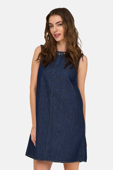 JDYSABRINA ROUND NECK DRESS DNM