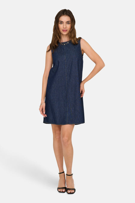 JDYSABRINA ROUND NECK DRESS DNM