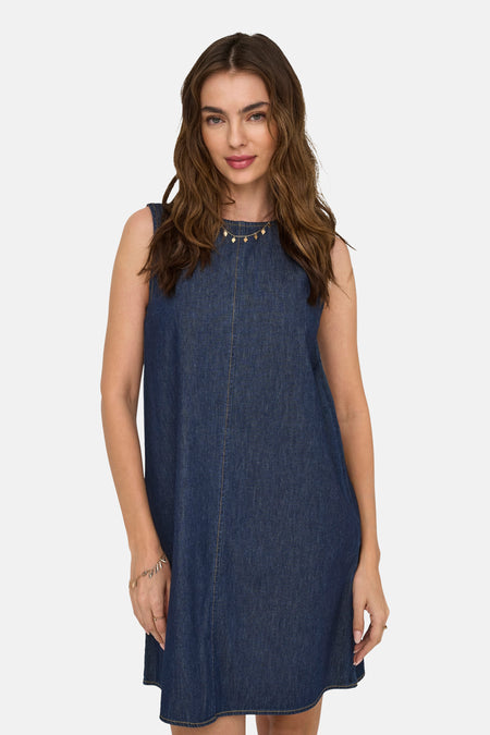 JDYSABRINA ROUND NECK DRESS DNM