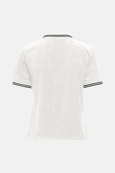 ONLVICKY S/S TERRY V-NECK POLO SWT