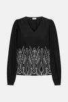 Blouse met lange mouwen - zwart