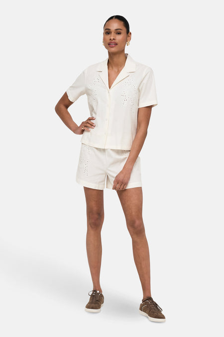 JDYBELLA 2/4 EMB. LOOSE SHIRT WVN