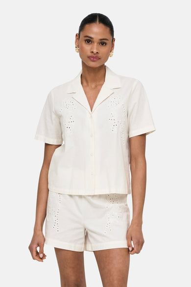 Chemise à manches courtes - blanc