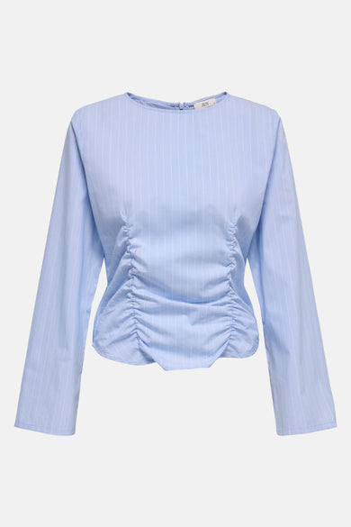 Blouse met lange mouwen - blauw