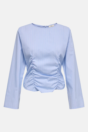JDYMIO L/S SHORT RUCHING TOP WVN EXP