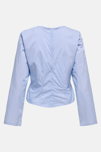 JDYMIO L/S SHORT RUCHING TOP WVN EXP