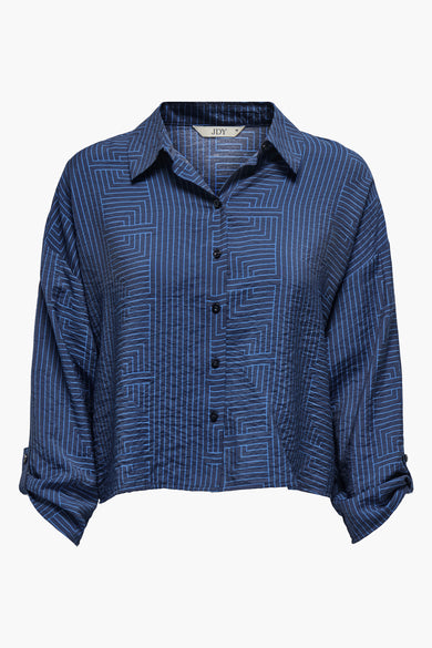 Hemd met lange mouwen - blauw