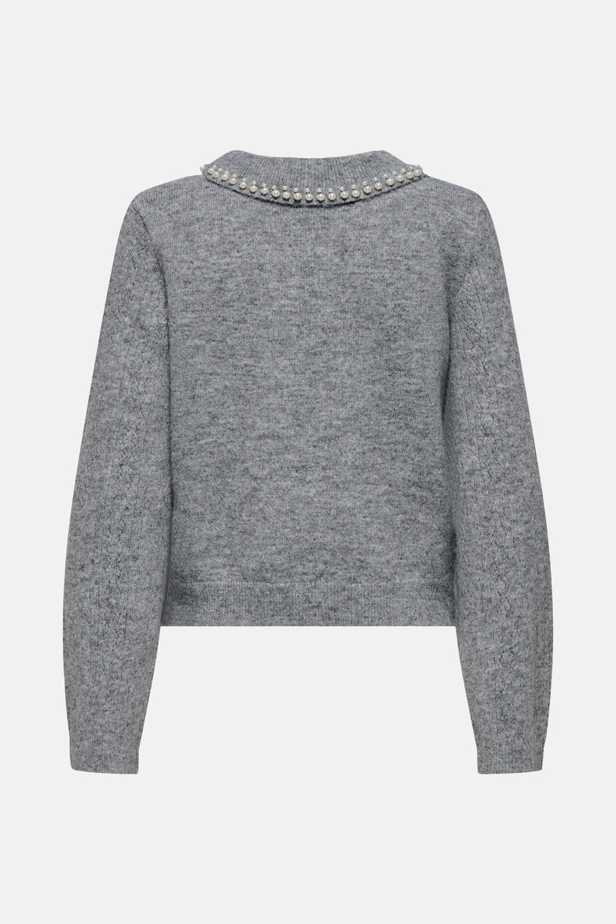 Pull met ronde hals - grijs - JDY