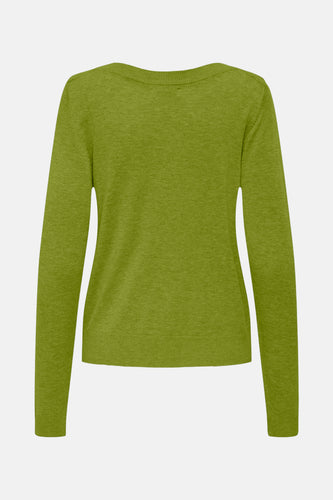 Pull met ronde hals - groen