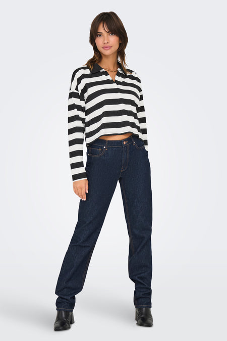 Polo's (lange mouwen) Zwart - ONLY®