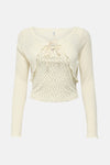 T-shirt (lange mouwen) Ecru - ONLY®