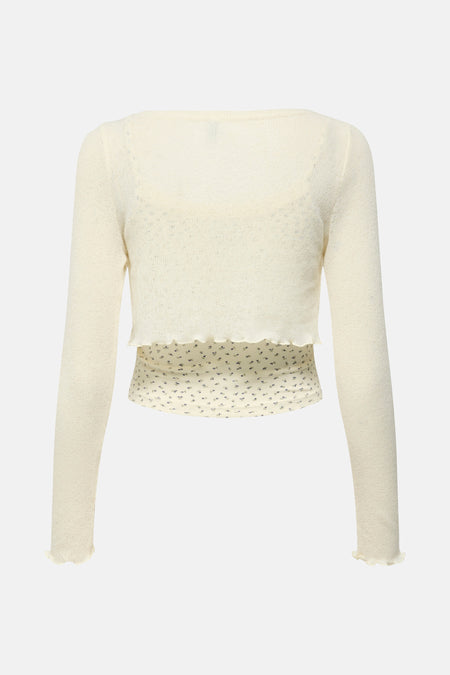 ONLLEMONE L/S DOUBLE TOP BOX JRS