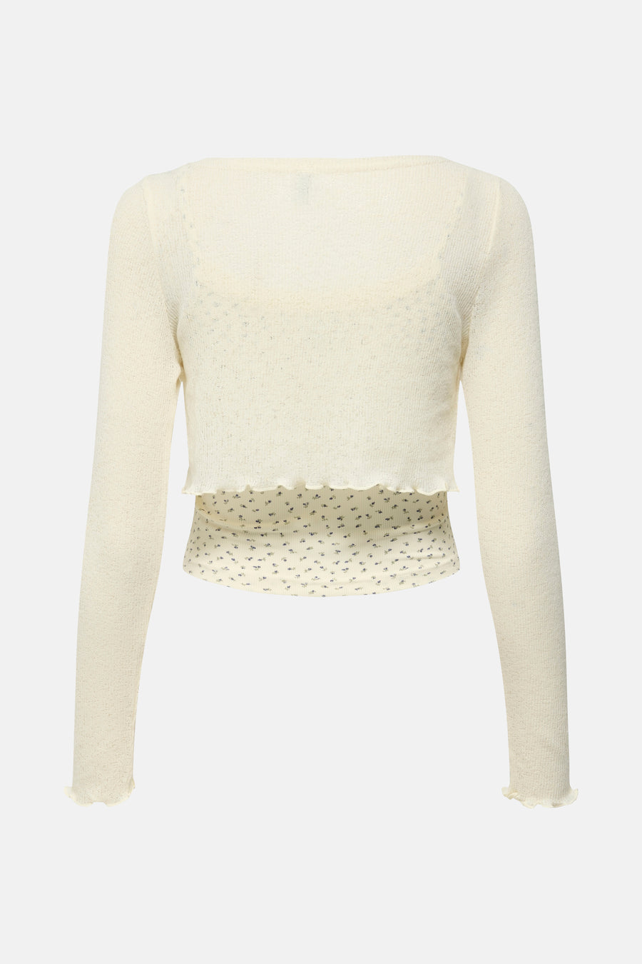 T-shirt met lange mouwen - ecru - ONLY® - 2