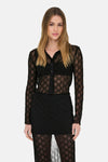 T-shirt met lange mouwen - Zwart