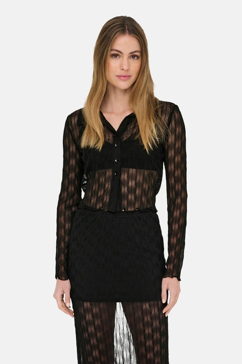 T-shirt met lange mouwen - Zwart