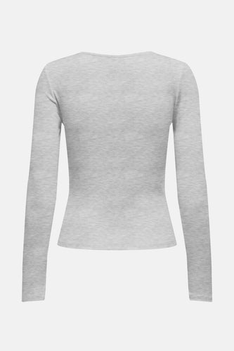 T-shirt met lange mouwen - grijs