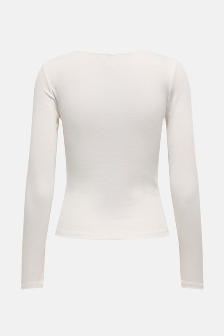 T-shirt met lange mouwen - wit