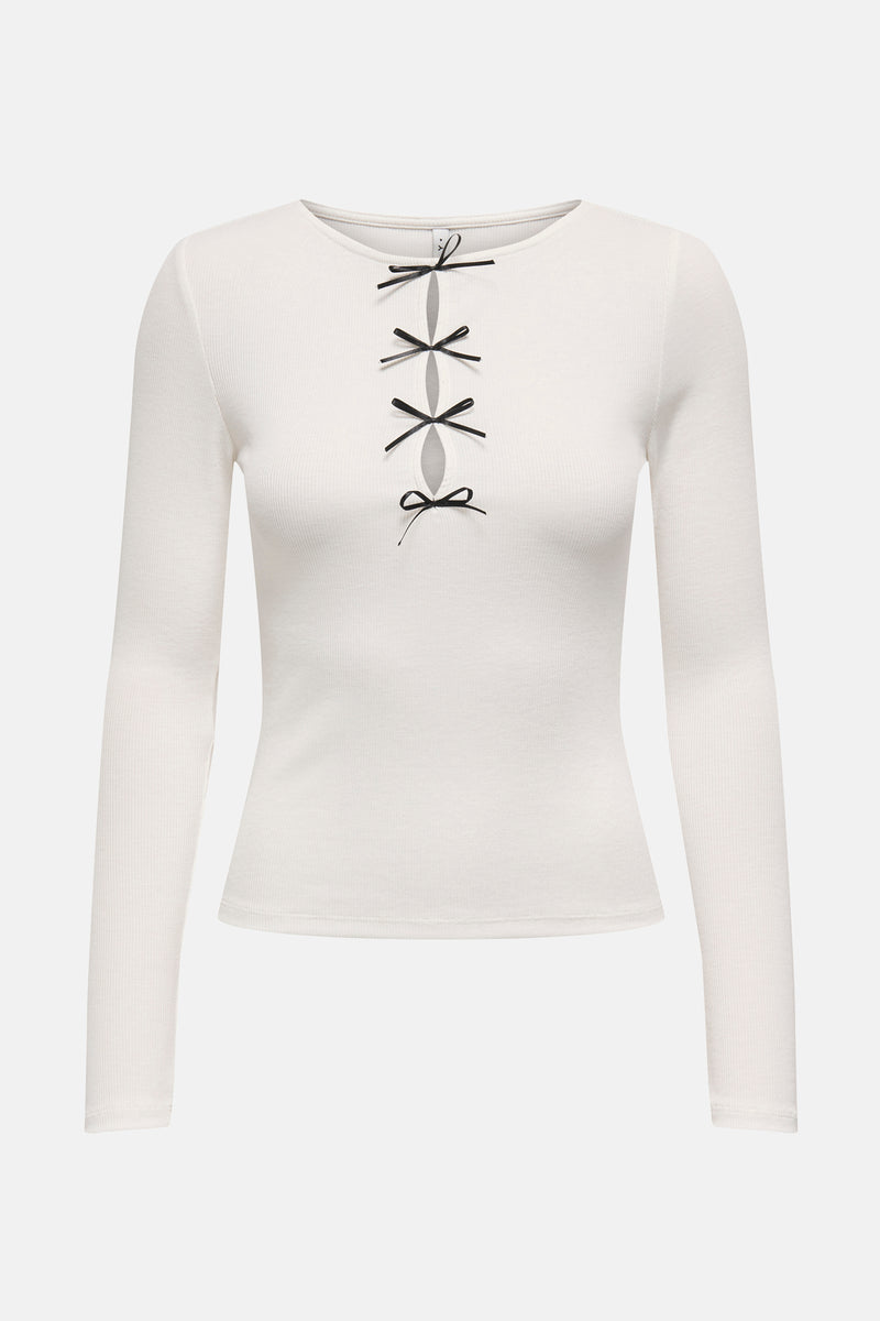 T-shirt met lange mouwen - wit